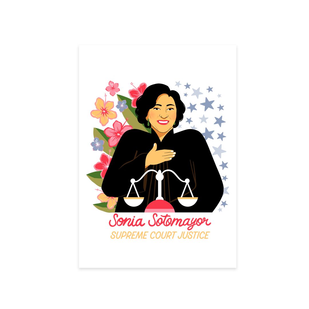 Sonia sotomayor art print piccolina