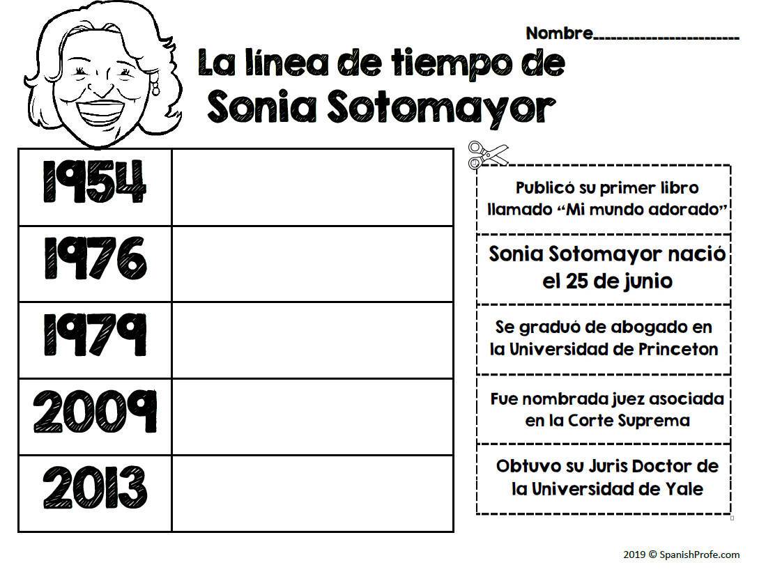 Sonia sotomayor in spanish actividades sonia sotomayor â bilingual marketplace