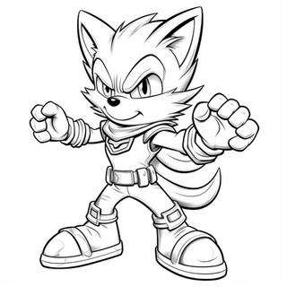 Sonic coloring pages