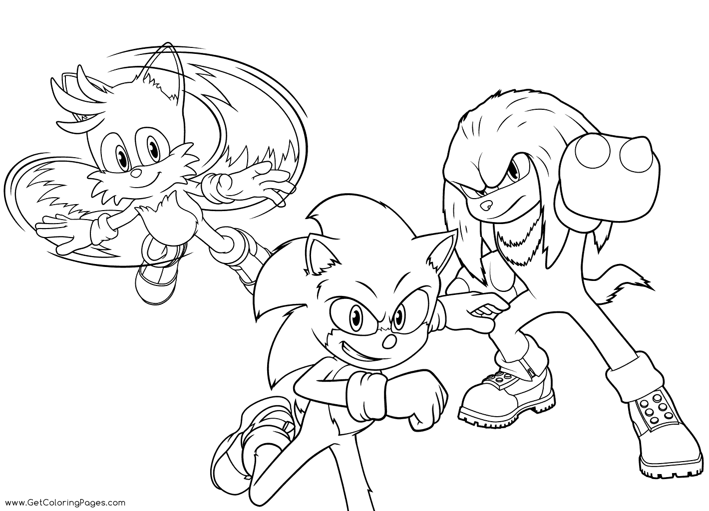 Sonic the hedgehog coloring pages printable for free download