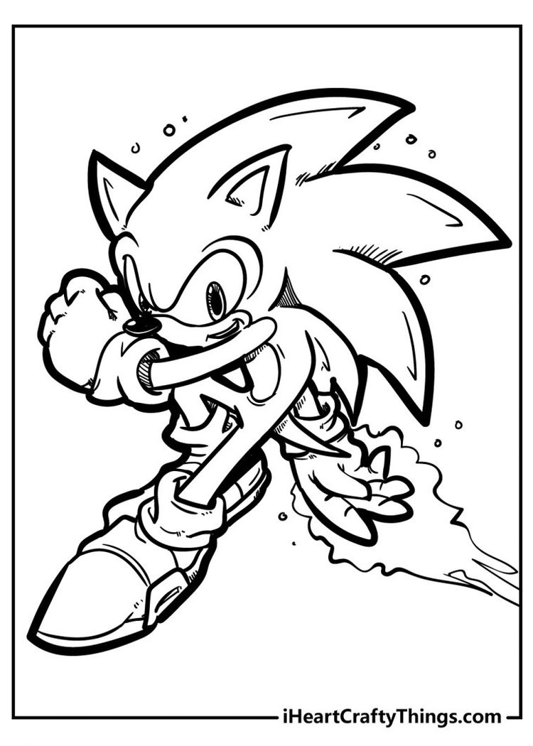 Sonic coloring pages free printables