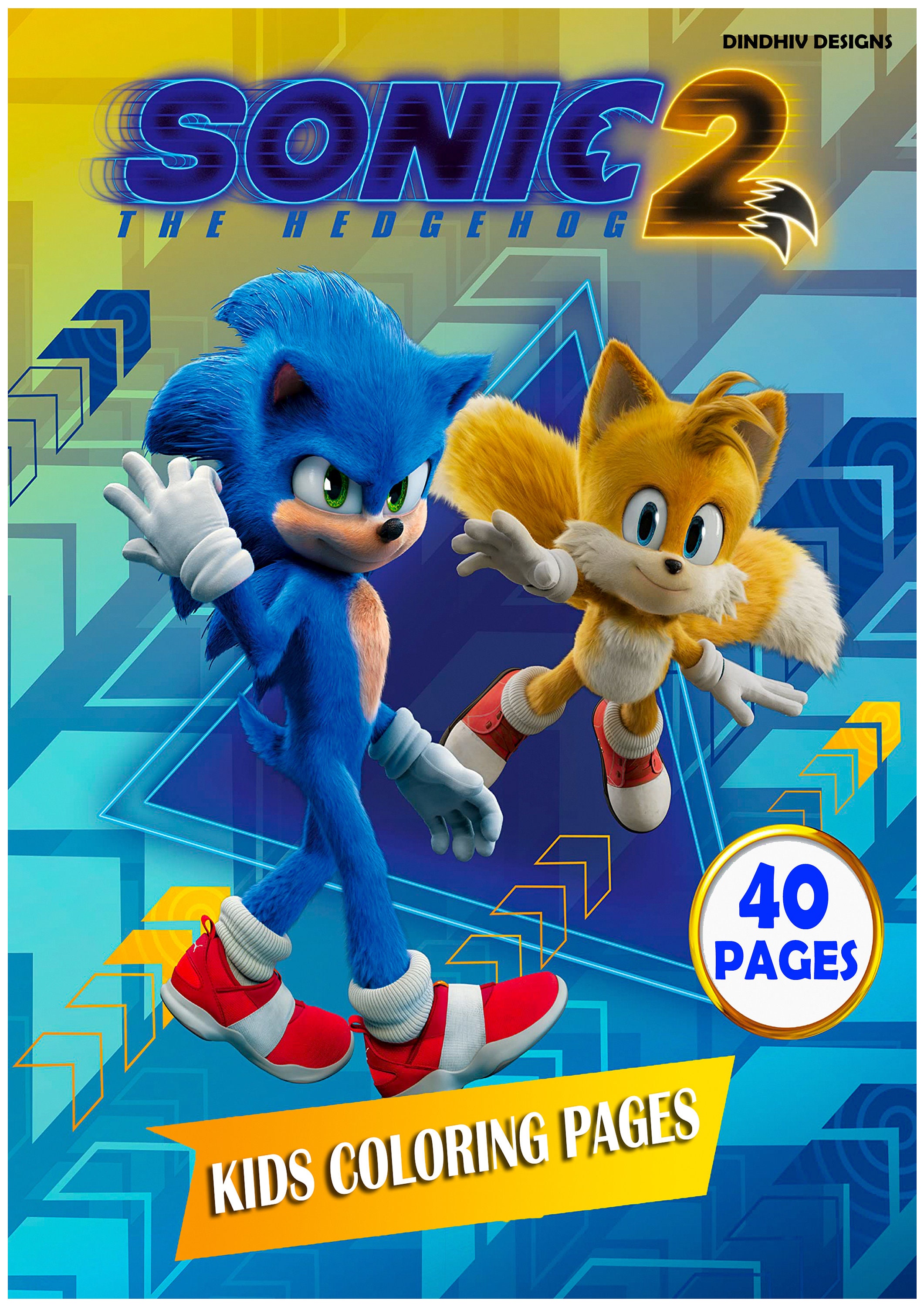 Sonic the hedgehog movie coloring pages ready to print digital delivery pages for kids and adults