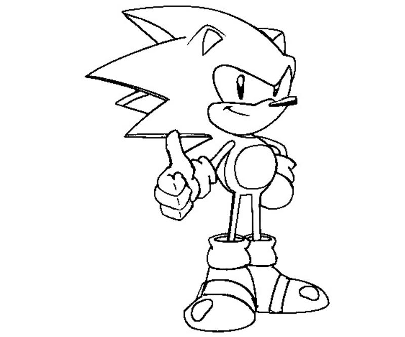 Sonic coloring crafty teenager