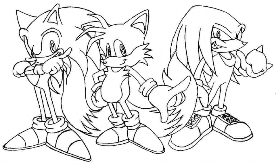 Free printable sonic the hedgehog coloring pages