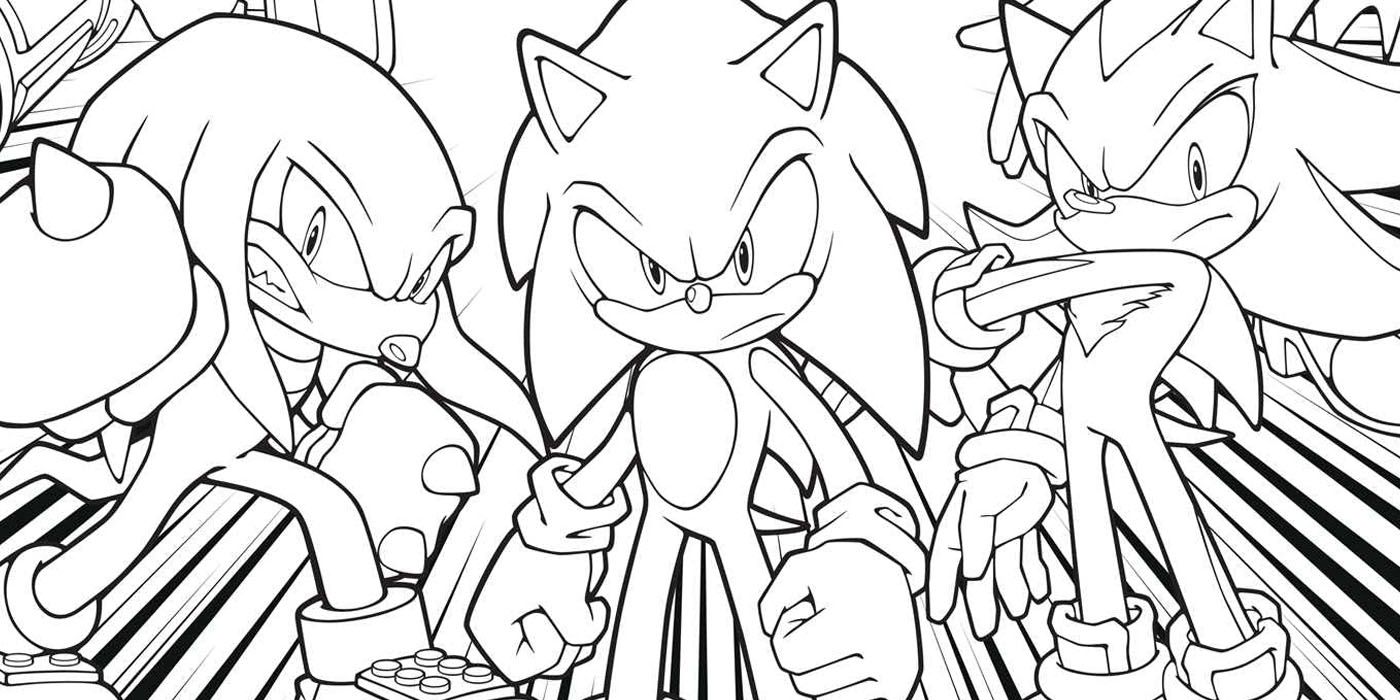 Adult sonic the hedgehog coloring book ing this fall