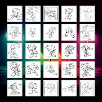 Unleash creativity with shadow the hedgehog coloring pages pages