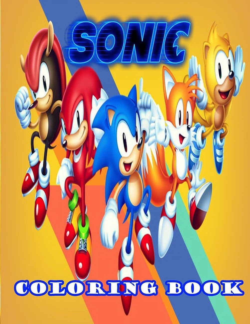 Sonic coloring book sonic the hedgehog jumbo coloring book for kids