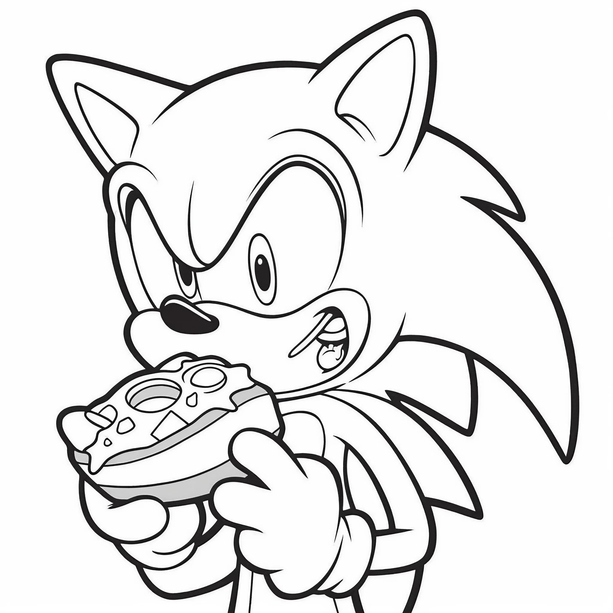 Sonic coloring pages for free and printable