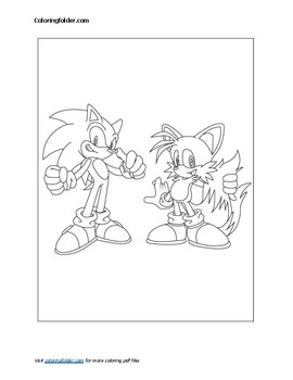 Sonic speed printable coloring pages pdf for sonic fans by the coloring cove