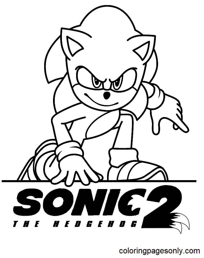 Sonic the hedgehog coloring pages