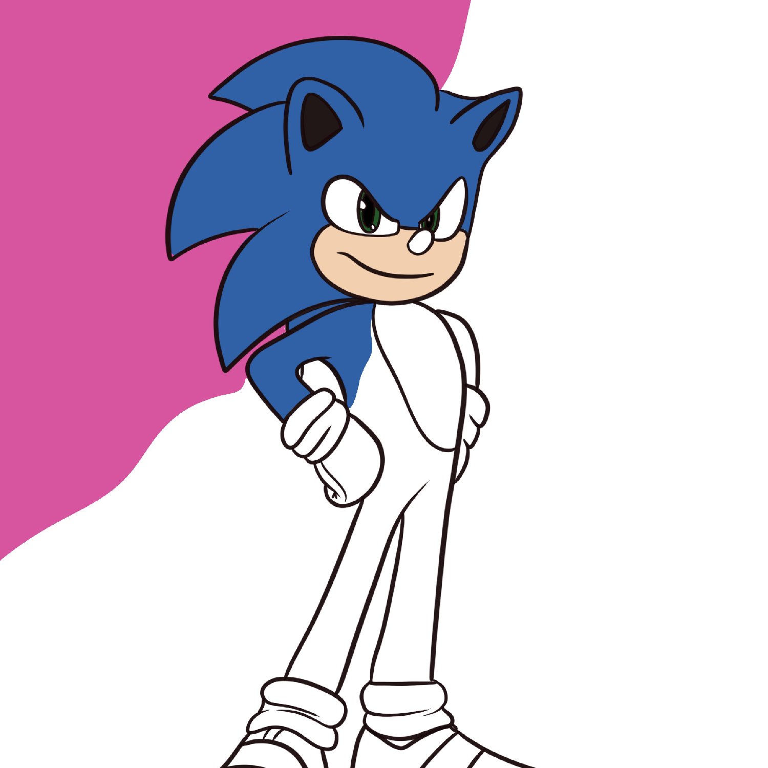 Sonic coloring page