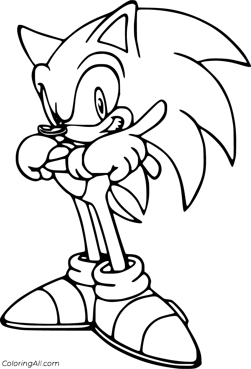 Sonic the hedgehog coloring pages