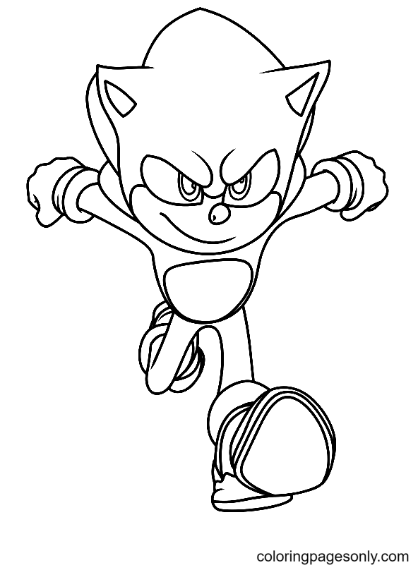 Sonic the hedgehog coloring pages