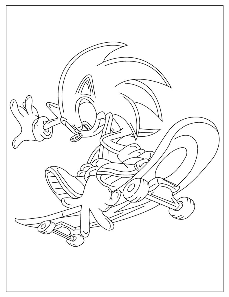 Free sonic coloring pages your kids will love download pdfs