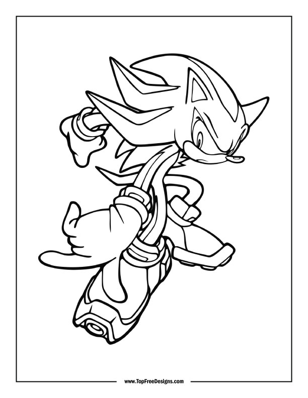 Sonic coloring pages