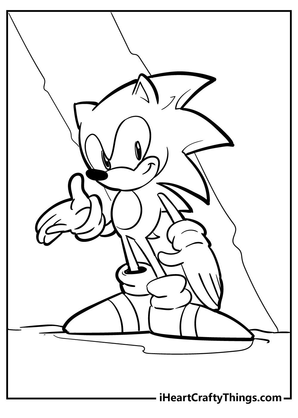 Sonic coloring pages free printables