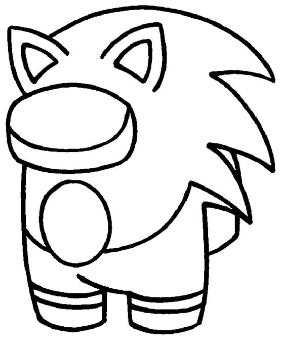 Sonic crewmate among us coloring page â having fun with children