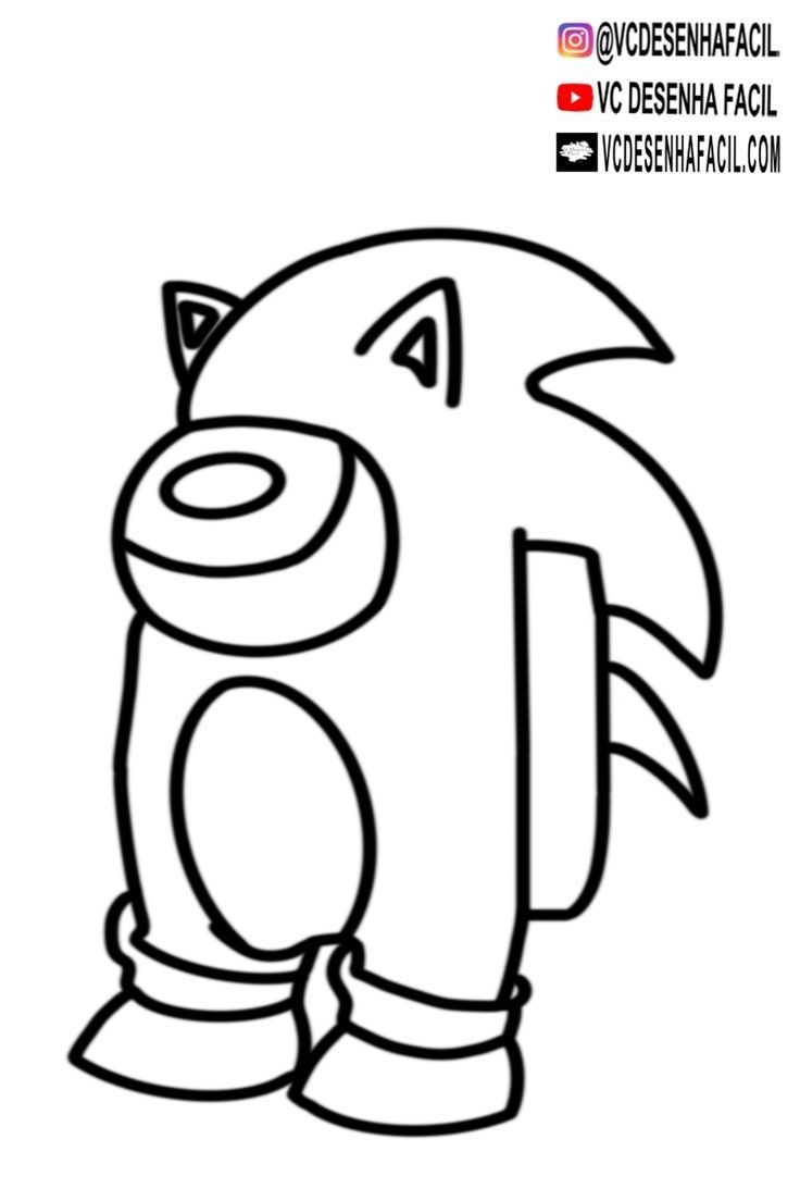 Among us sonic desenhos fãceis desenhos desenho