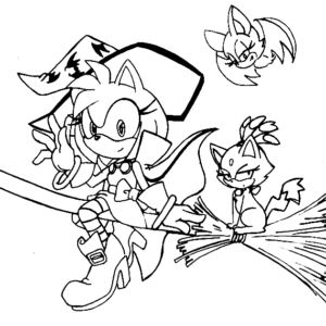 Amy rose coloring pages printable for free download