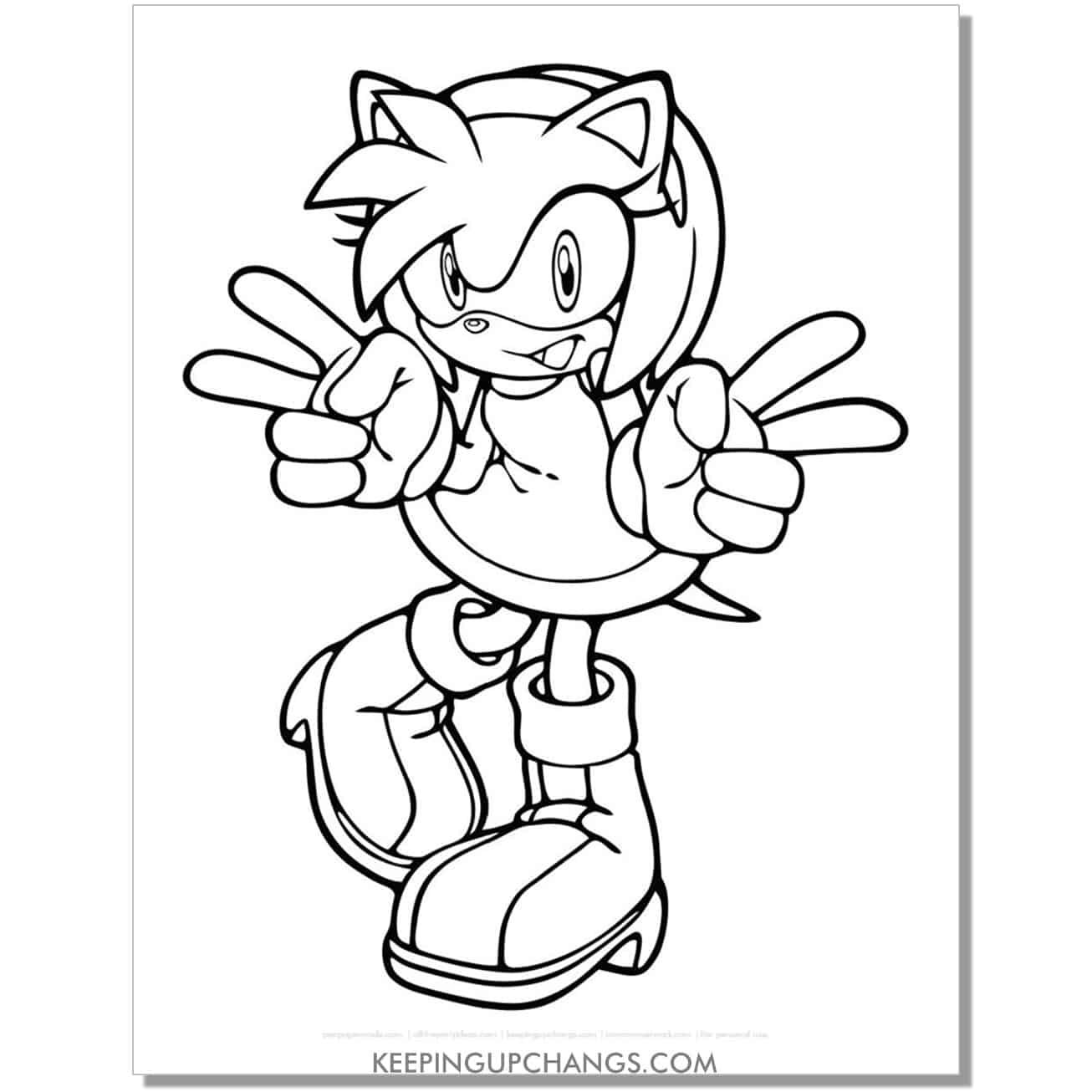 Free sonic the hedgehog coloring pages popular printables