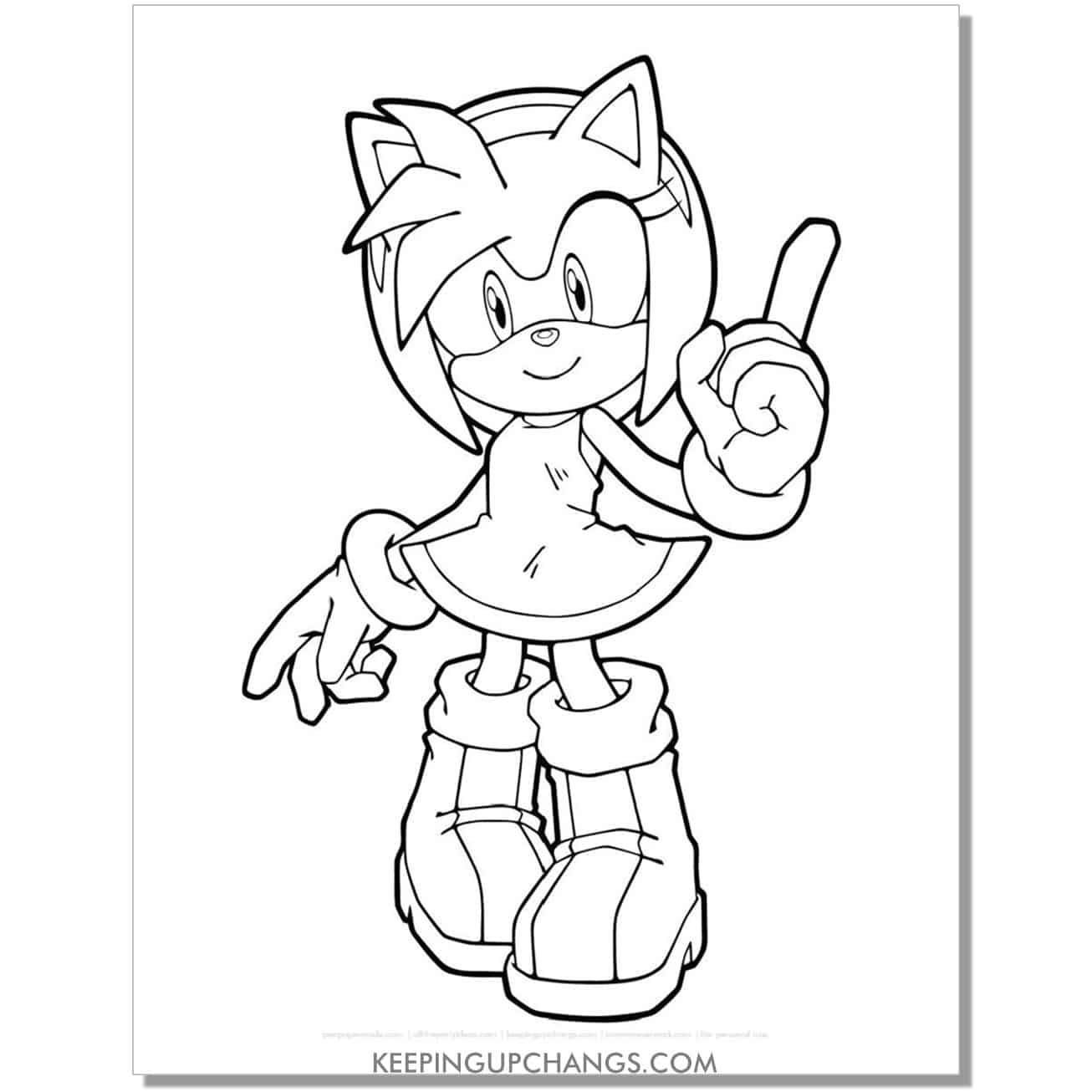 Free sonic the hedgehog coloring pages popular printables