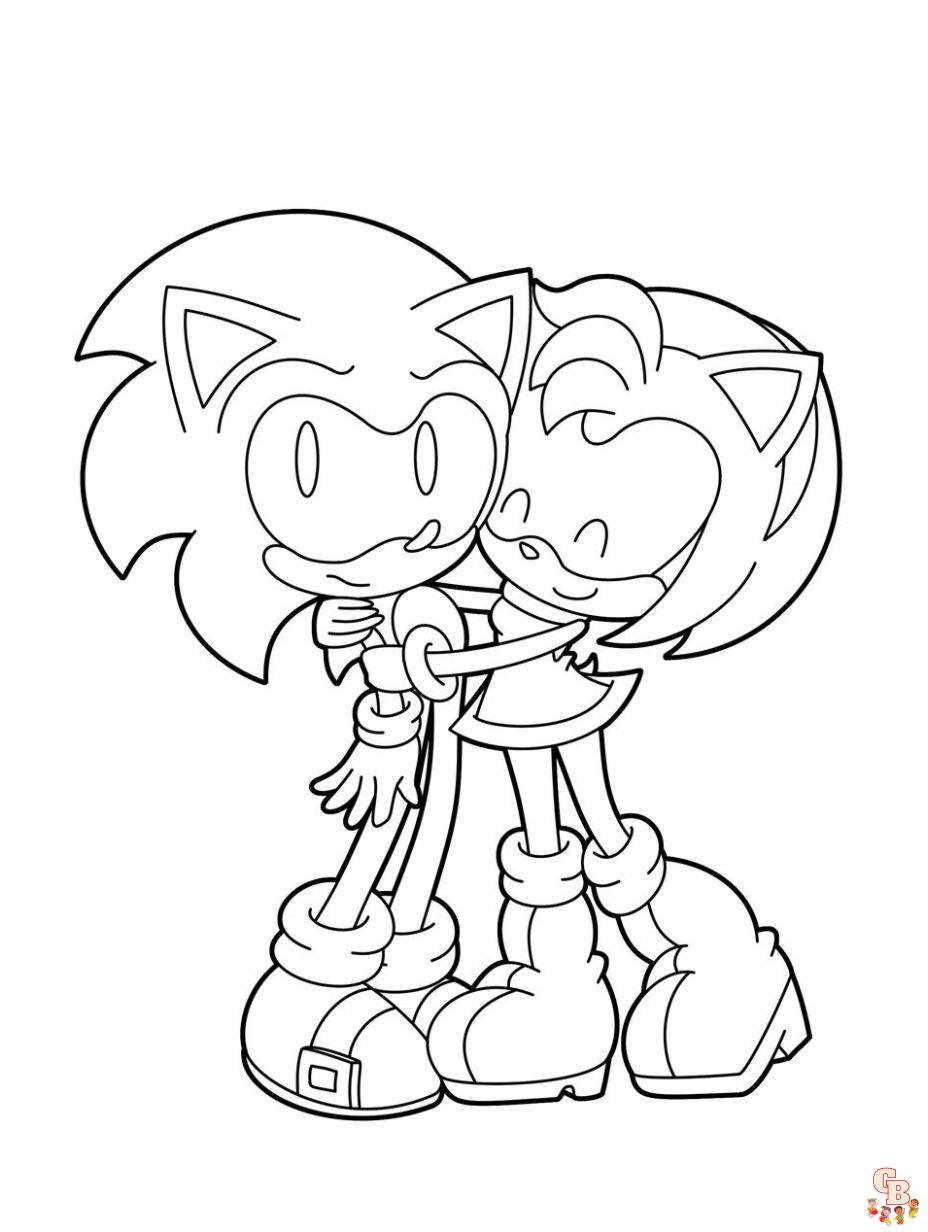 Sonic the hedgehog coloring pages free