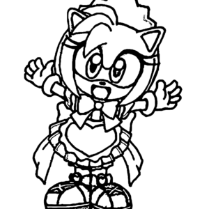 Amy rose coloring pages printable for free download