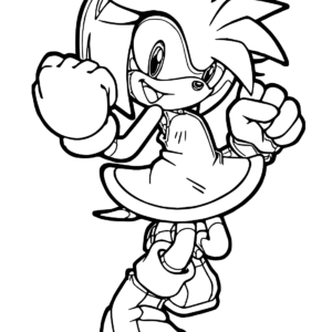 Amy rose coloring pages printable for free download