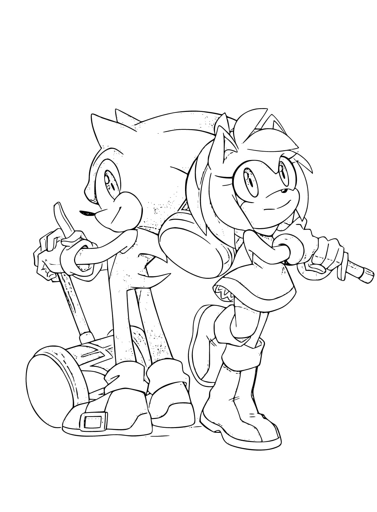 Amy rose coloring pages wonder day â coloring pages for children and adults