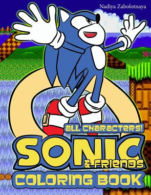 Sonic friends coloring book all classic sonic characters paperback bookstore