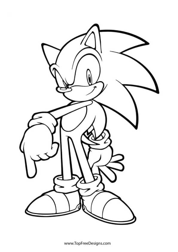 Sonic coloring pages