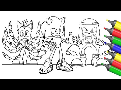 Sonic the hedgehog coloring pages