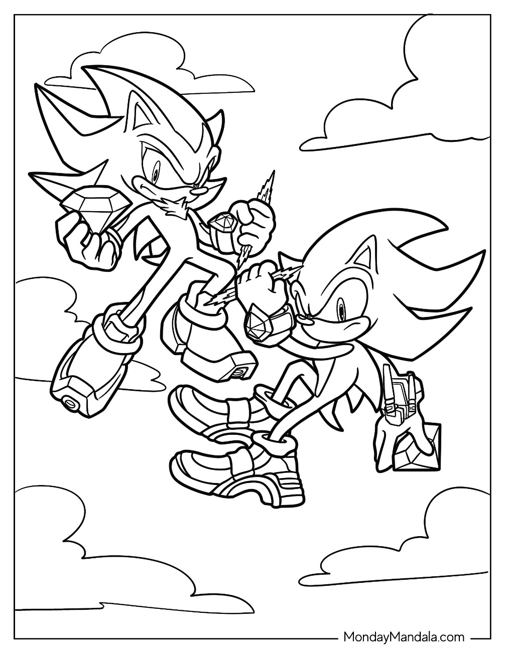 Super sonic coloring pages free pdf printables