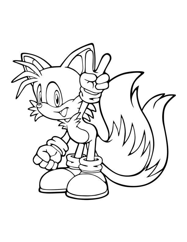 Sonic coloring pages