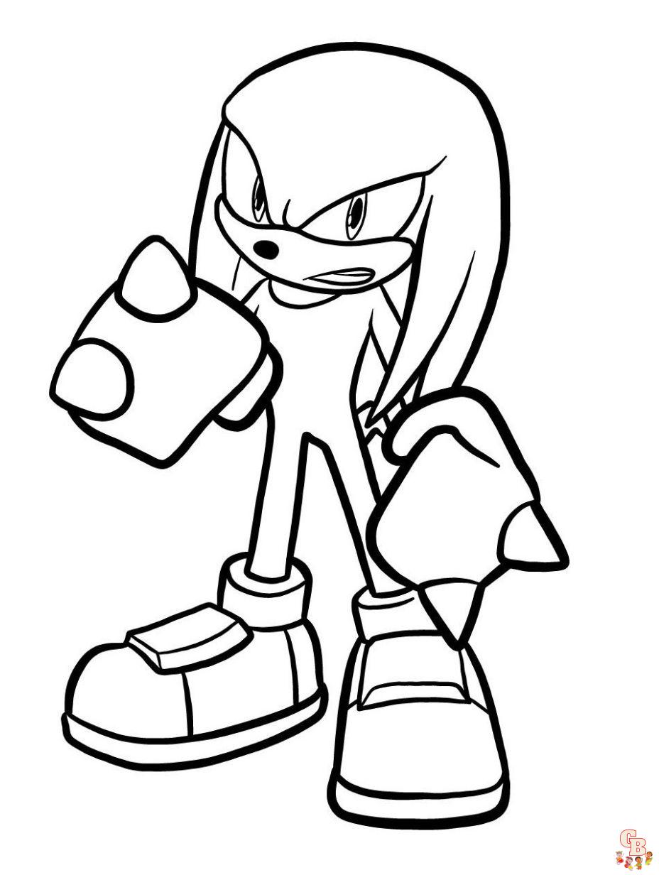 Sonic the hedgehog coloring pages free