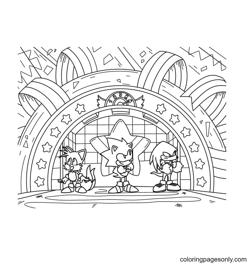 Knuckles coloring pages printable for free download