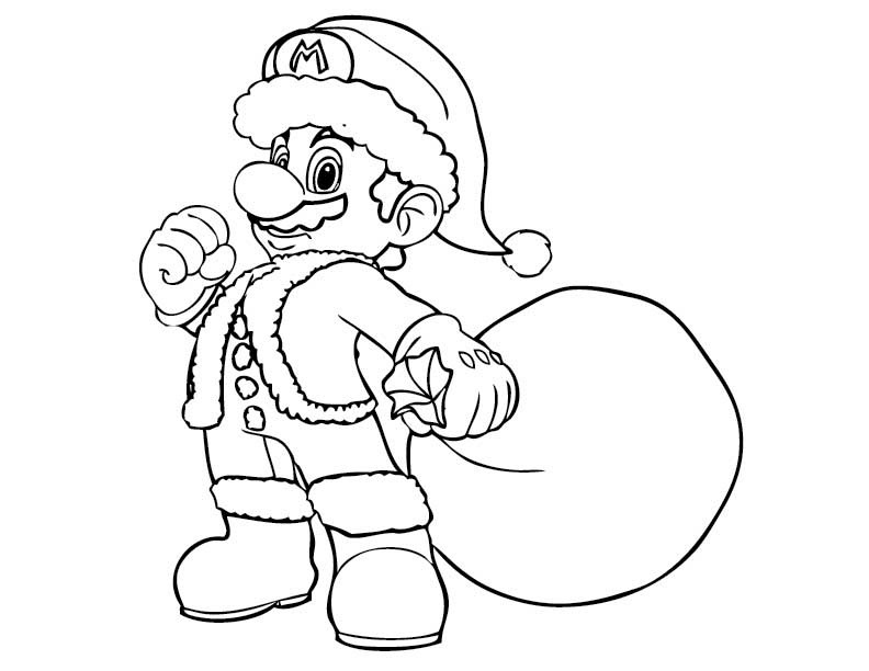 Free printable mario coloring pages for kids