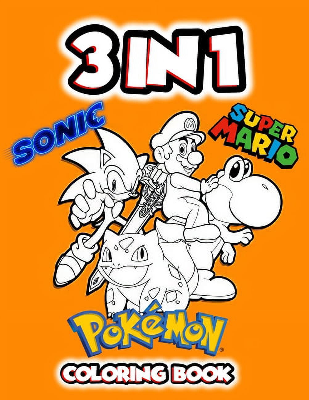 In coloring book pokemon sonic super mario coloring book paperback