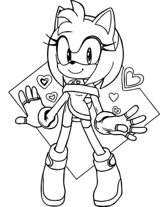 Free easy to print sonic coloring pages