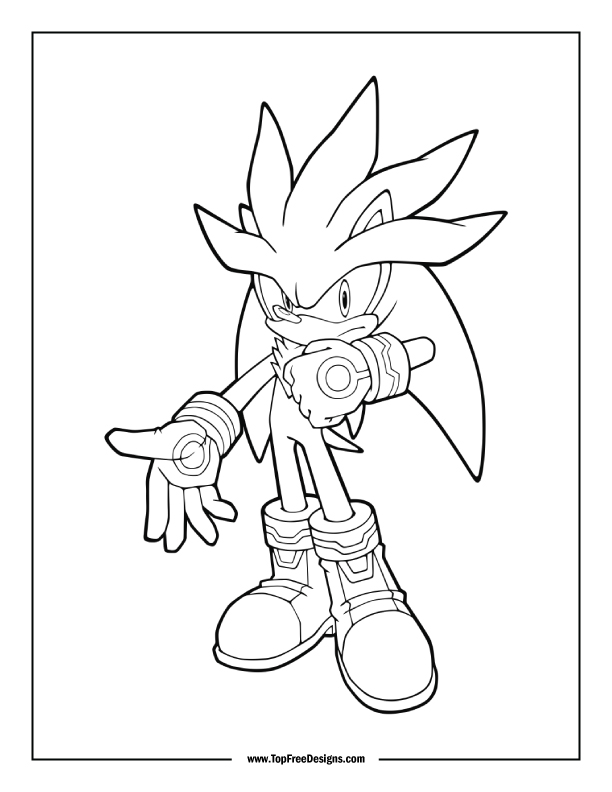 Sonic coloring pages