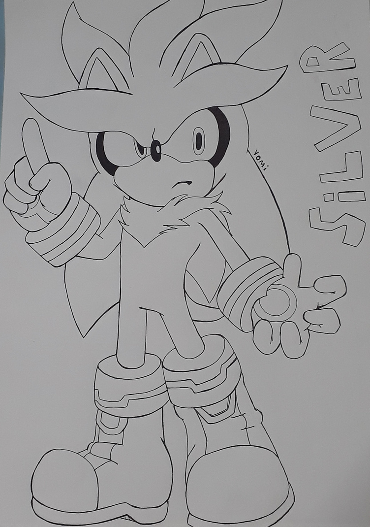 Silver the hedgehog from future by yomi on