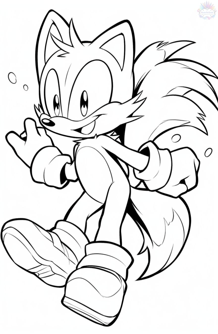 Sonic coloring pages