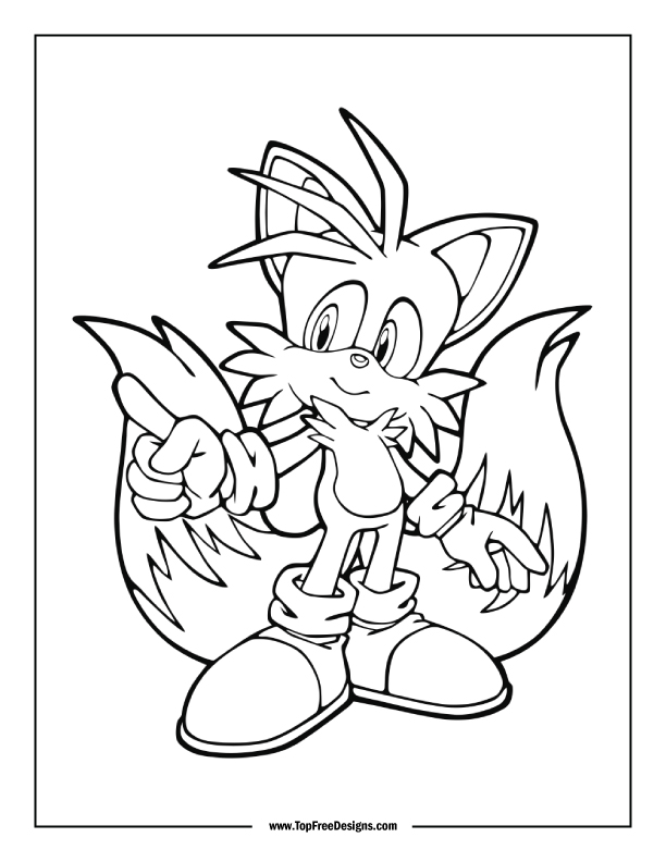 Sonic coloring pages