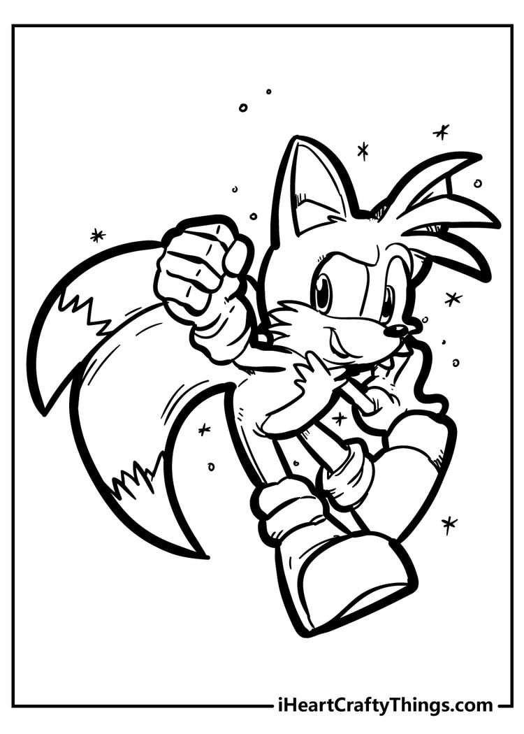 Sonic coloring pages free printables