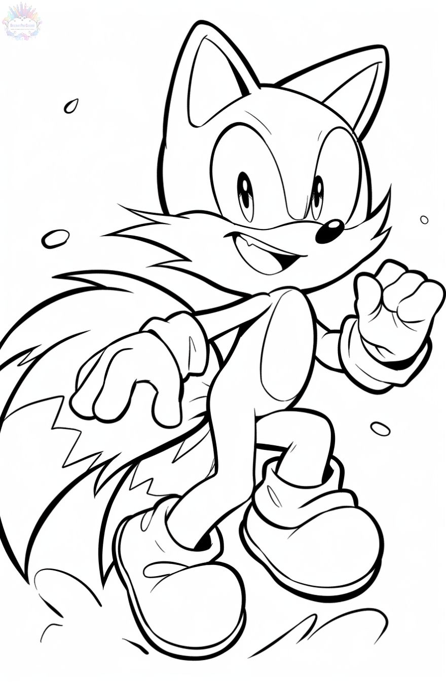 Sonic coloring pages