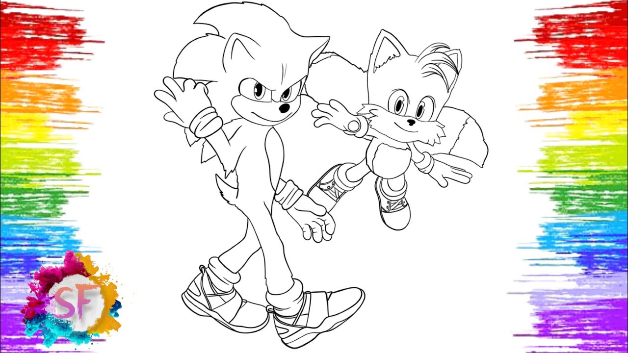 Sonic and tails coloring pages jbp