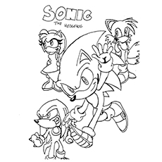 Sonic the hedgehog coloring pages