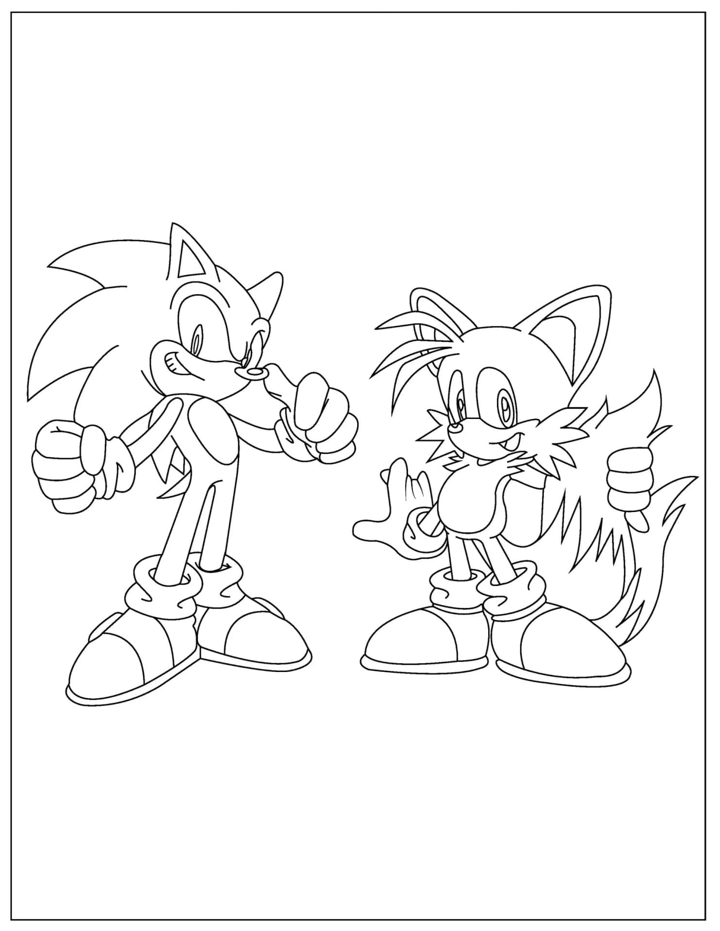 Download sonic and sonic the hedgehog coloring pages