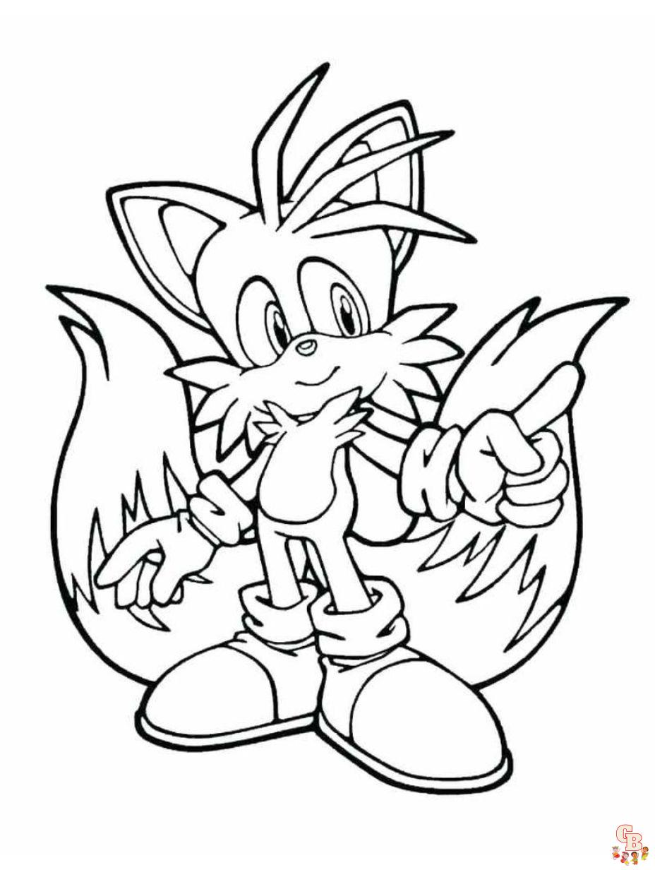 Sonic the hedgehog coloring pages free