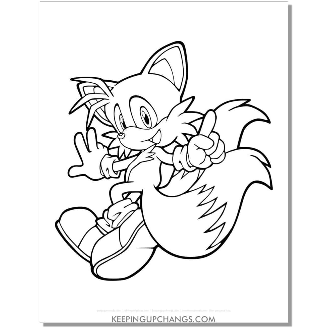 Free sonic the hedgehog coloring pages popular printables